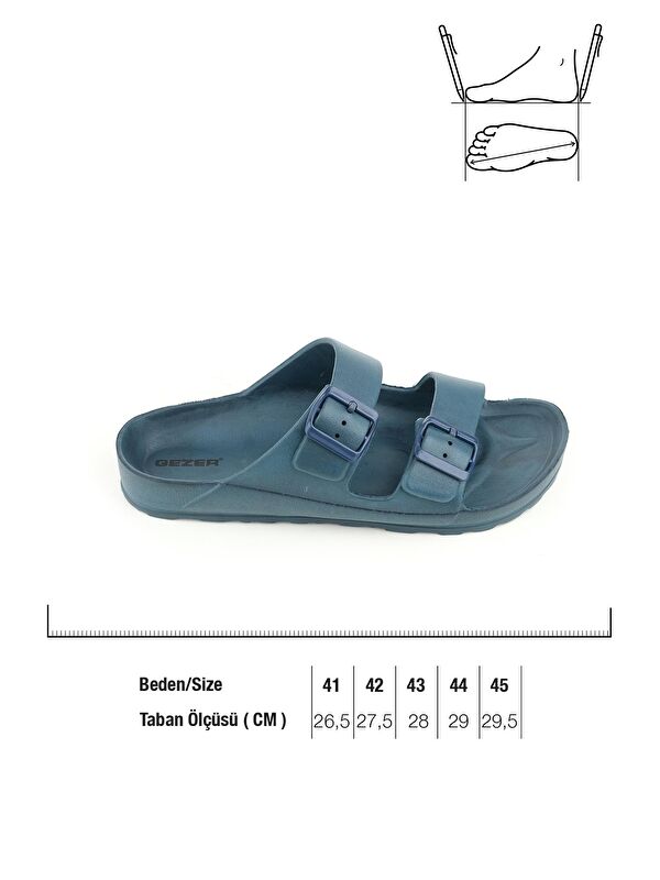 Islak Zemine Uygun İki Toka Ayarlanabilir Erkek Terlik - Görsel 4