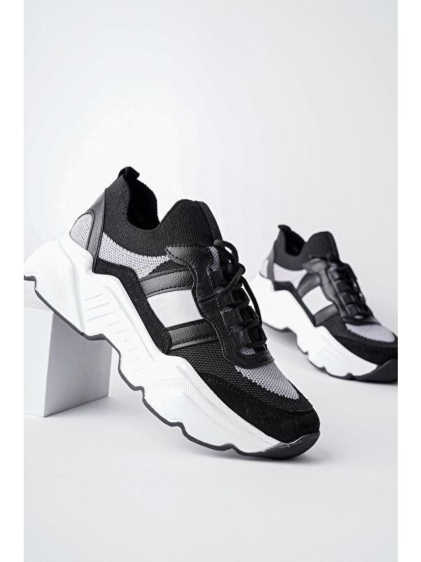 SEPHO Günlük Yürüyüş Koşu Yüksek Taban Rahat Kadın Sneaker Spor Ayakkabı - Görsel 6