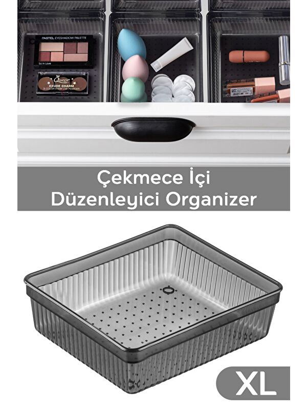 Meleni Home Modüler Çekmece İçi Düzenleyici Banyo Makyaj Takı Ofis Düzenleyici 15 2x15 2cm