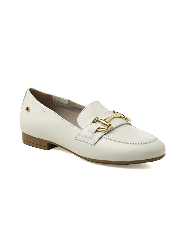 Donna Serena Kadın Oxford ( Klasik) 795233DP Vitello Bianco