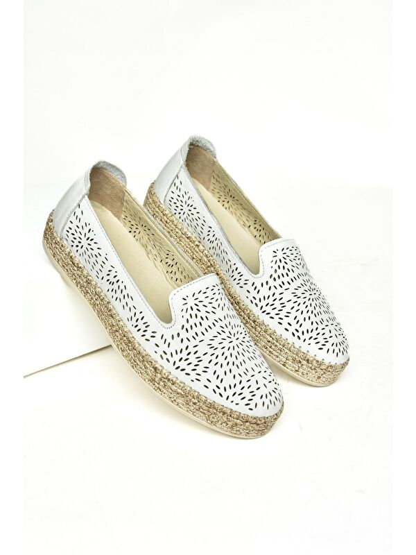 U5552001 Beyaz Kadın Ayakkabı - Görsel 4