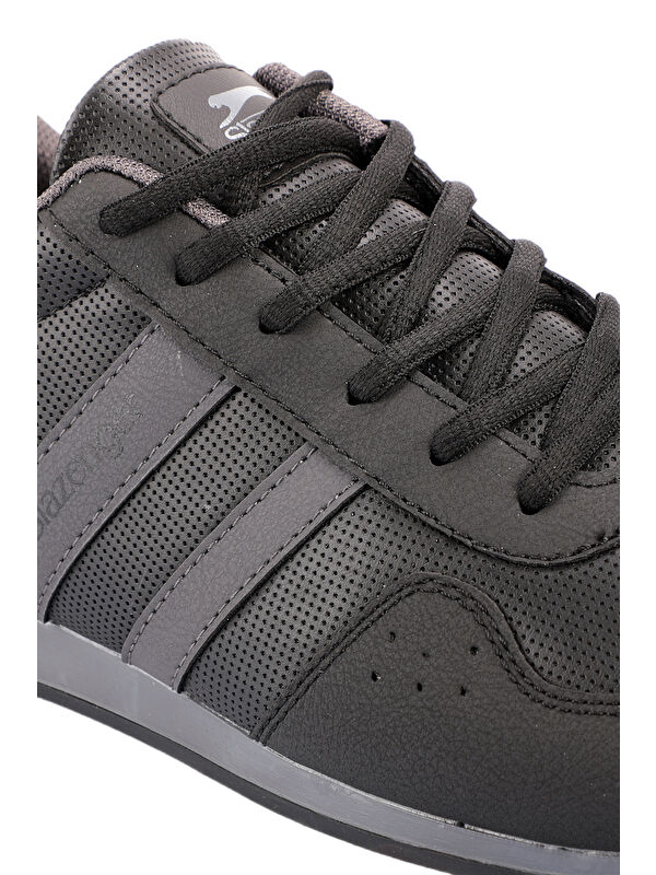 OMEGA IN Büyük Beden Erkek Sneaker Ayakkabı Siyah / Siyah - Görsel 5