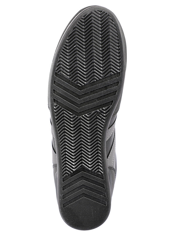 OMEGA IN Büyük Beden Erkek Sneaker Ayakkabı Siyah / Siyah - Görsel 8