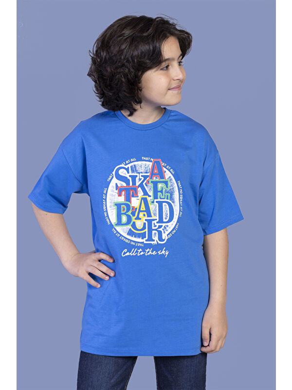 Toontoykids Erkek Çocuk Renkli Baskılı Tişört