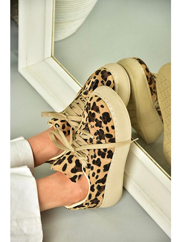 U8115023 Taba Kadın Sneakers - Görsel 5