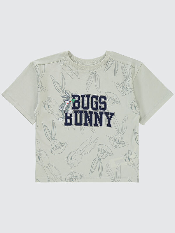 Civil Bugs Bunny Erkek Çocuk Tişört 2-5 Yaş Açık Gri