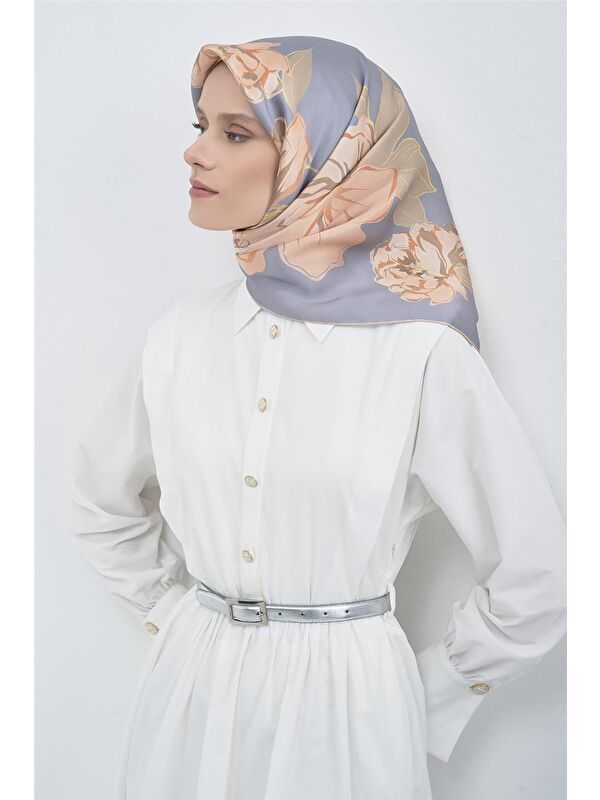 ARMİNE Saf İpek Twill Eşarp 9509D 81