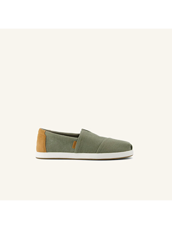 Toms Erkek Espadril 10021898 10021895 Alp FWD Almond Herringbone Canvas
