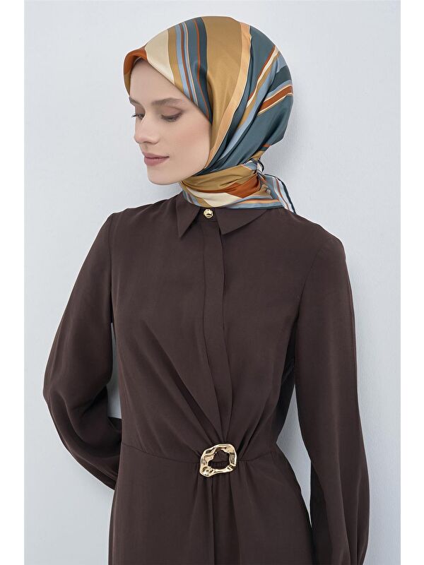 ARMİNE Saf İpek Twill Eşarp 9514D 81