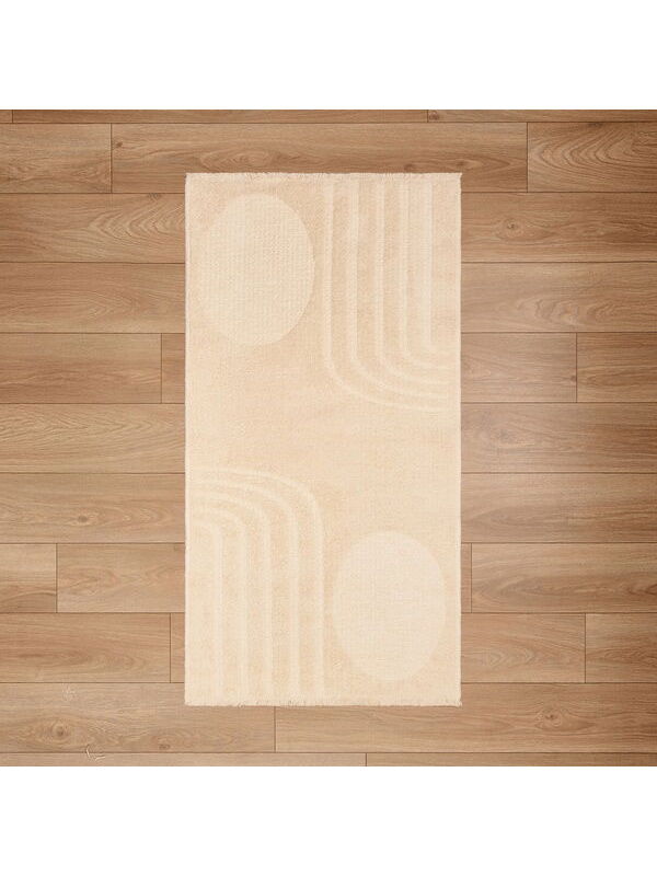 Evidea Soft Cobbler Dekoratif Halı - Bej - 80x150 cm