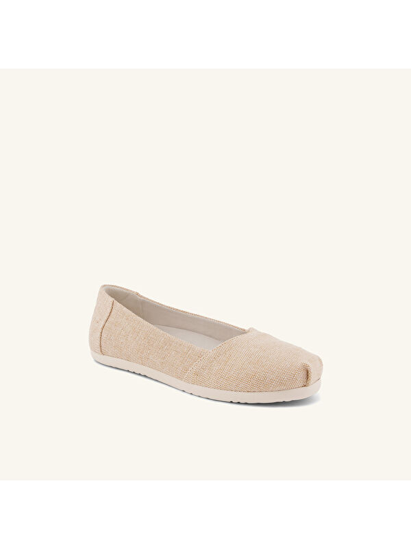 Toms Ekru Toms Espadril Alpargata Kadın 10023042 BALLET Tonal Sparkle Woven