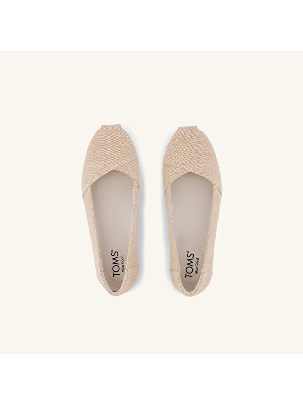 Toms Ekru Toms Espadril Alpargata Kadın 10023042 BALLET Tonal Sparkle Woven