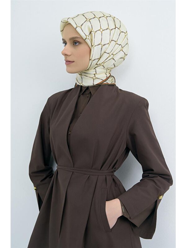 ARMİNE Saf İpek Twill Eşarp 9538D 80