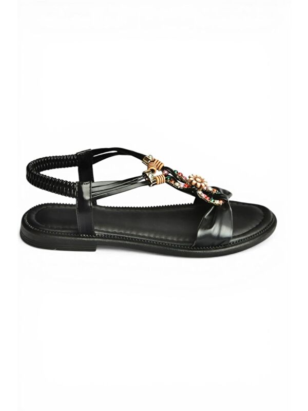 Fox Shoes Siyah Kadın Sandalet Y274601809