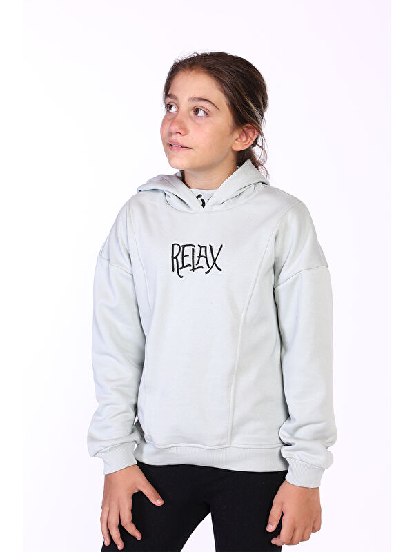 Toontoykids Kız Çocuk Nakış Detaylı İçi Pamuklu Sweatshirt