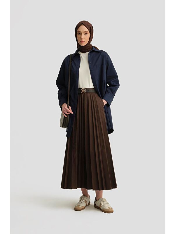 ARMİNE Varak Baskılı Tunik 25Y4601 Lacivert