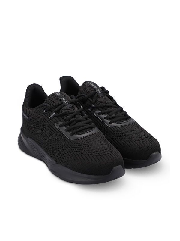 BEHRUZ Erkek Sneaker Ayakkabı Siyah / Siyah - Görsel 3