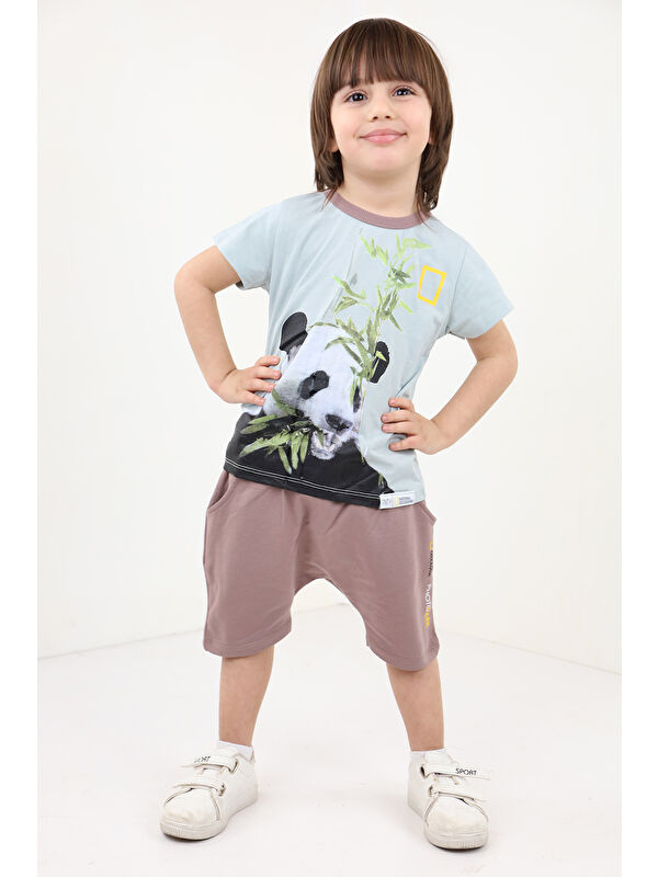 Toontoykids Erkek Bebek Baskılı Şortlu Takım