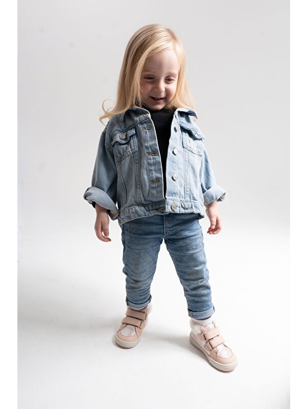 Kız Çocuk Pudra Hakiki Deri Suya Dayanıklı Anatomik İlk Adım Bot - Görsel 3