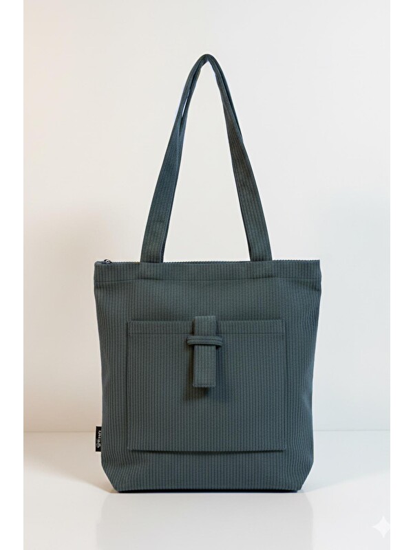 Bagg Luna Model Füme Kadife Çanta