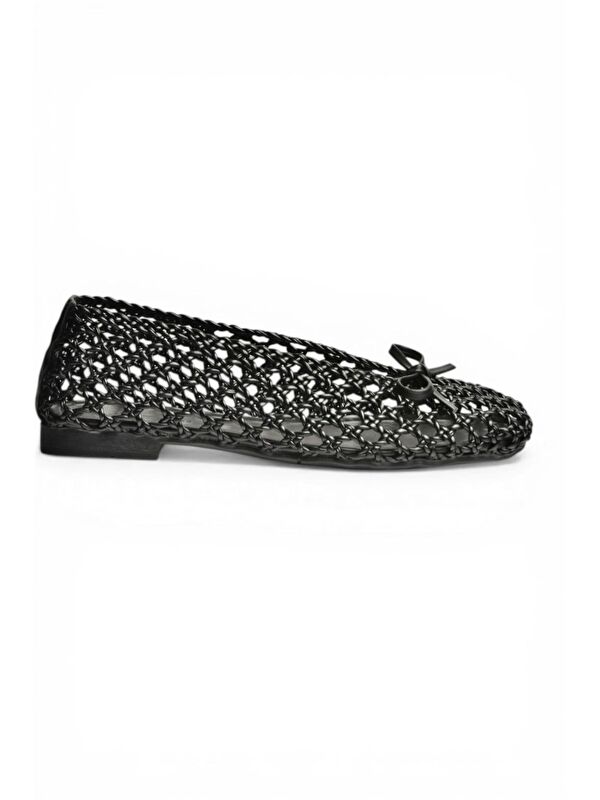 Fox Shoes Siyah Kadın Babet Y282712509