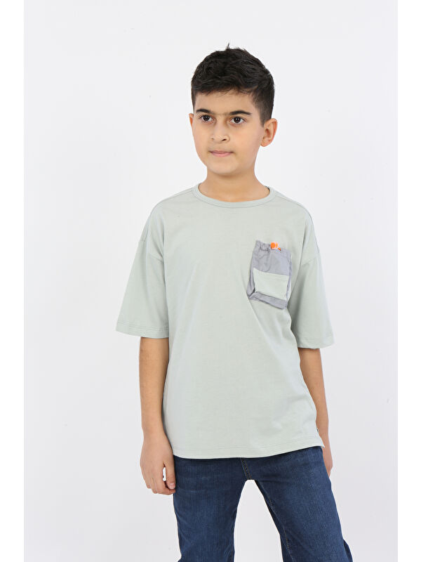 Toontoykids Erkek Çocuk Göğsü Cepli Tişört