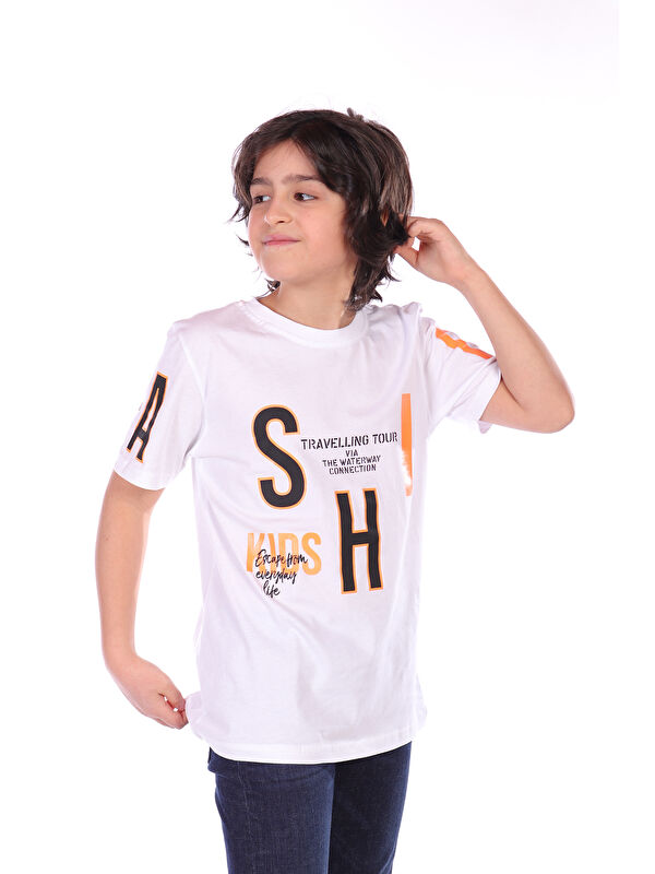 Toontoykids Erkek Çocuk Fashion Baskılı Tişört