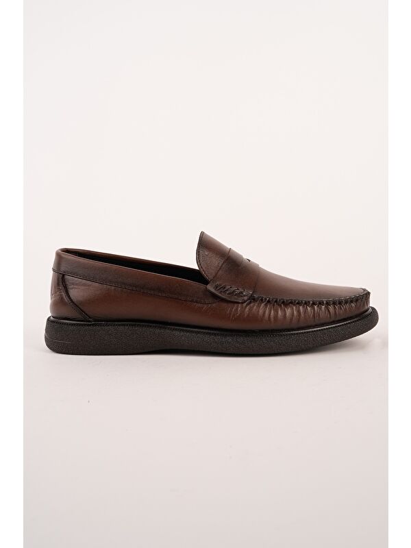 Muggo GENTZ Hakiki Deri Rahat Taban Erkek Günlük Klasik Loafer Ayakkabı