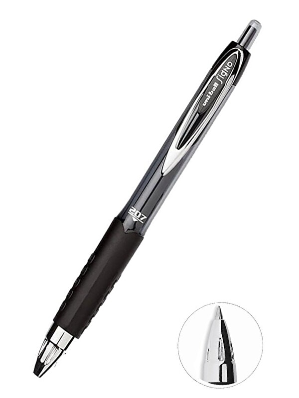 Uni-Ball Pilot Kalem 1 Adet Uniball Signo 207 0.7 mm Roller Uçlu Pilot Kalem Umn-207 İnci Uçlu Likit Mürekkep