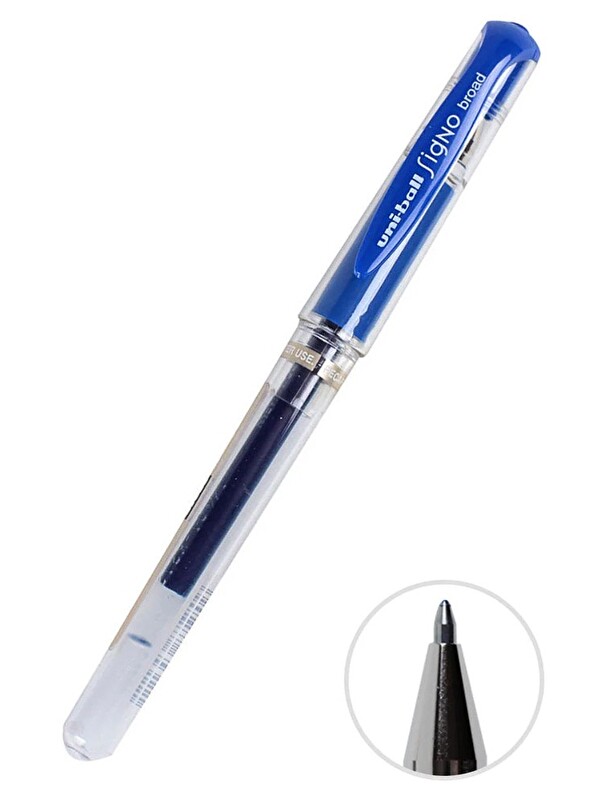 Uni-Ball İmza Kalemi 1 Adet Uniball Signo Broad1.0 mm Roller Pilot Kalem Um-153 Roller Uçlu Likit Mürekkepli