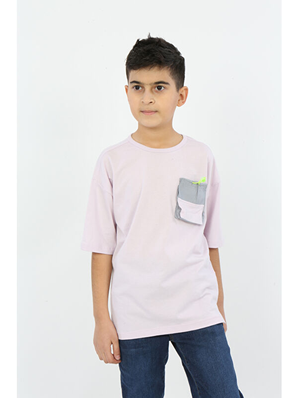 Toontoykids Erkek Çocuk Göğsü Cepli Tişört