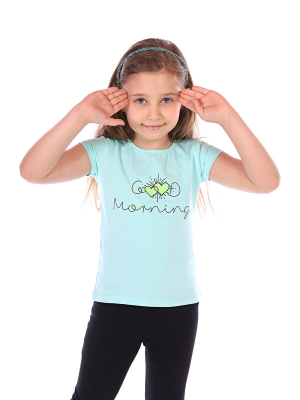 Toontoykids Kız Bebek Good Morning Baskılı Tişört