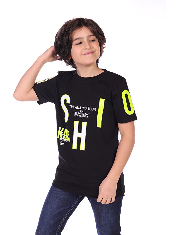 Toontoykids Erkek Çocuk Fashion Baskılı Tişört