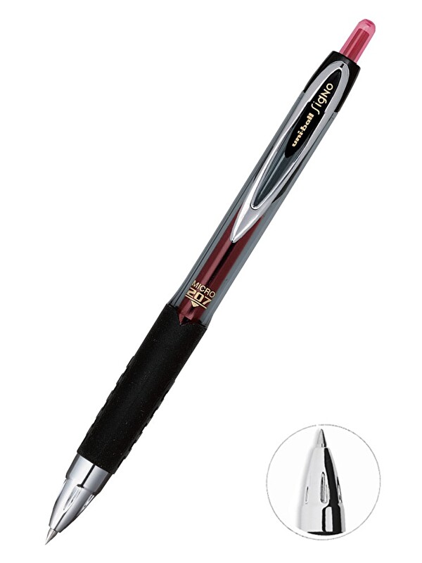 Uni-Ball Pilot Kalem 1 Adet Uniball Signo Micro 207 0.5 mm Roller Uçlu Pilot Kalem Umn-207 İnci Uçlu Likit Mü