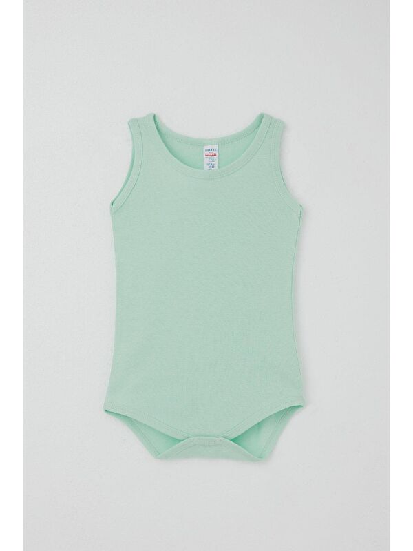 Breeze Erkek Bebek Çıtçıtlı Atlet Zıbın Body Basic Su Yeşili (9 Ay-1.5 Yaş)