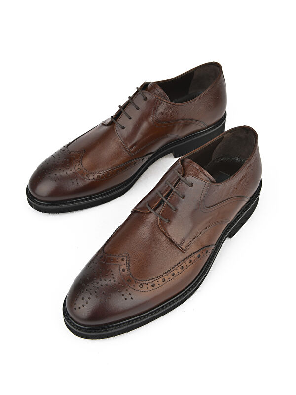 Erkek Hakiki Deri Ayakkabı 143145Z6252 Taba - Görsel 6