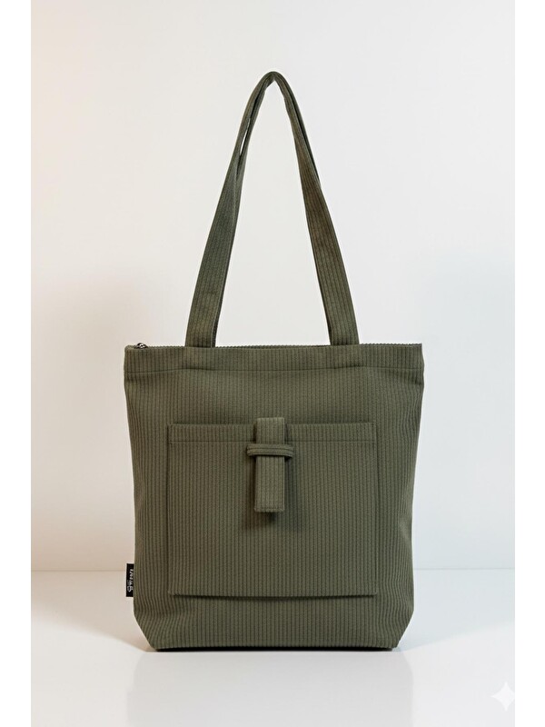 Bagg Luna Model Yeşil Kadife Çanta