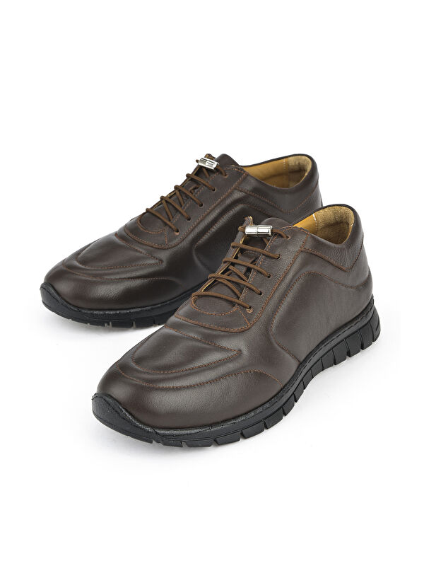 kKadın Hakiki Deri Casual Ayakkabı 143992ZSP200 Kahve - Görsel 6