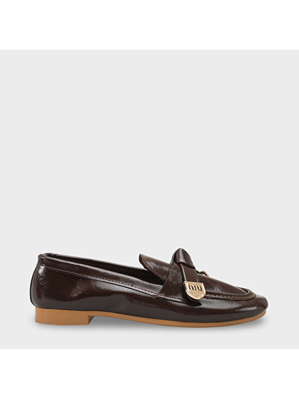 Capone Outfitters Janessa Metal Tokalı Yumuşak Kadın Loafer Ayakkabı