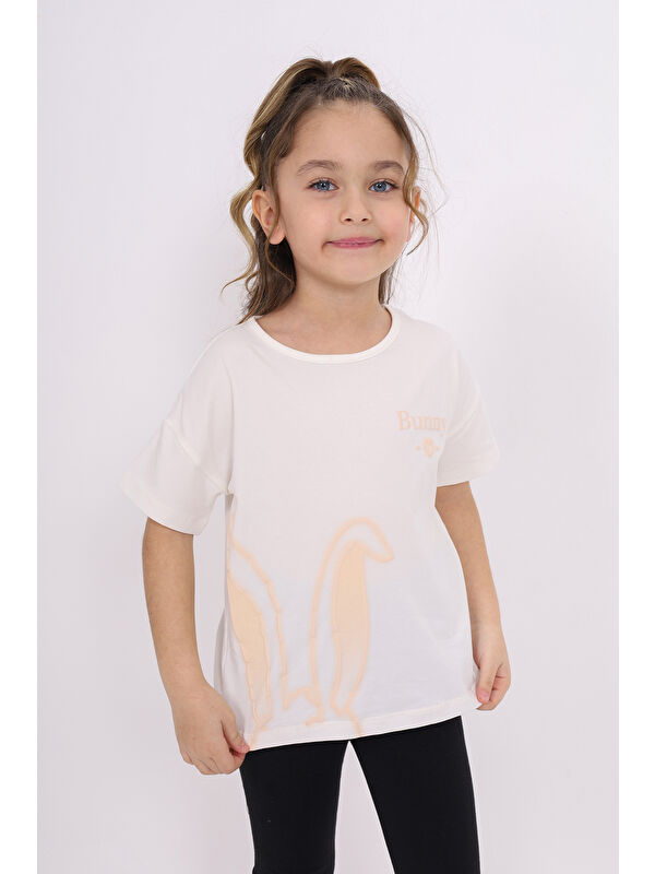 Toontoykids Kız Çocuk Baskılı Tişört