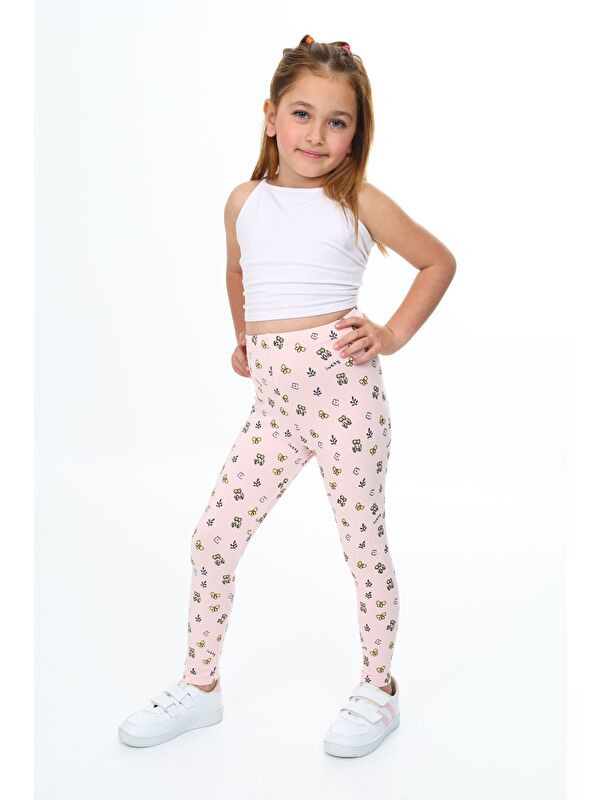 Toontoykids Kız Çocuk Baskılı Tayt
