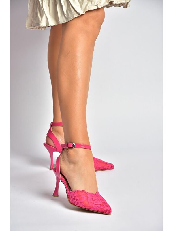 Fox Shoes Fuşya Kadın Topuklu Ayakkabı Y752044206