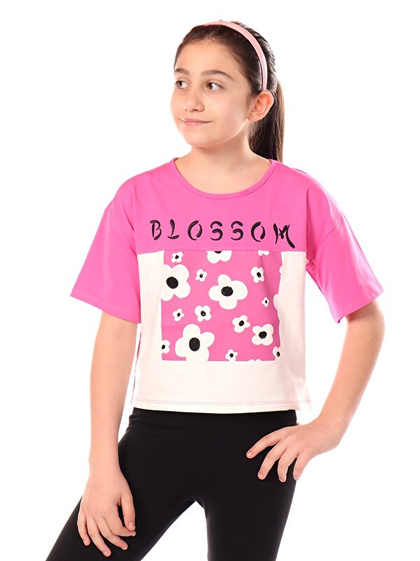 Toontoykids Kız Çocuk Baskılı Tişört