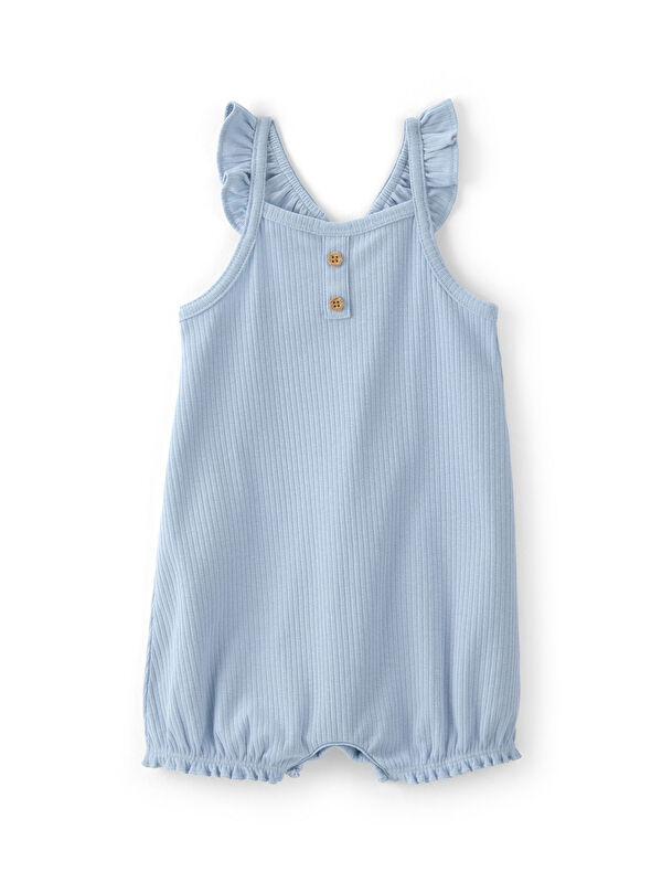 Carter's Kız Bebek Kısa Tulum 3 Ay-24 Ay Mavi