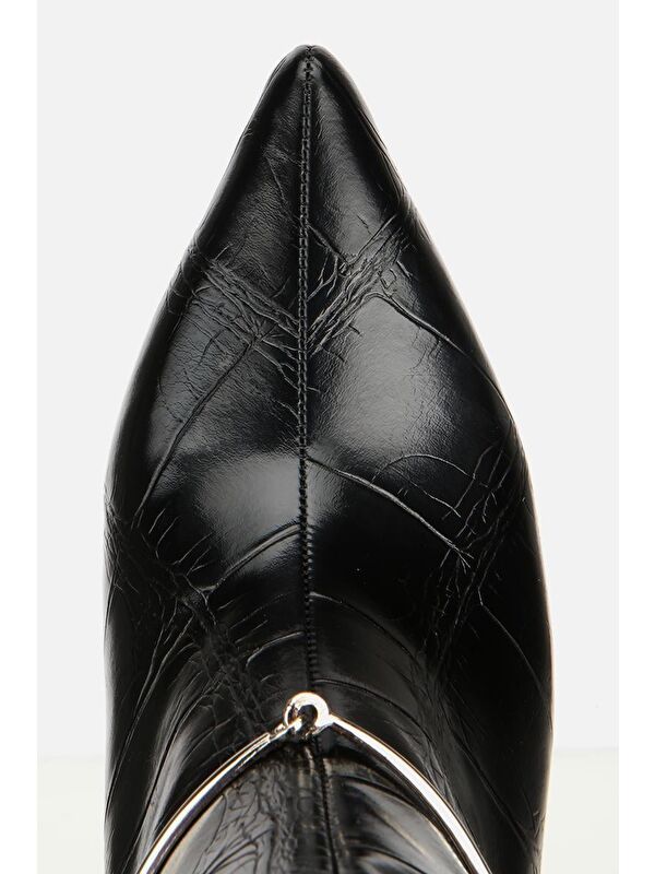 Yaya By Hotiç Siyah Yaya By Hotiç Yaya By Kadın İnce Kemerli Tokalı Topuklu Çizme