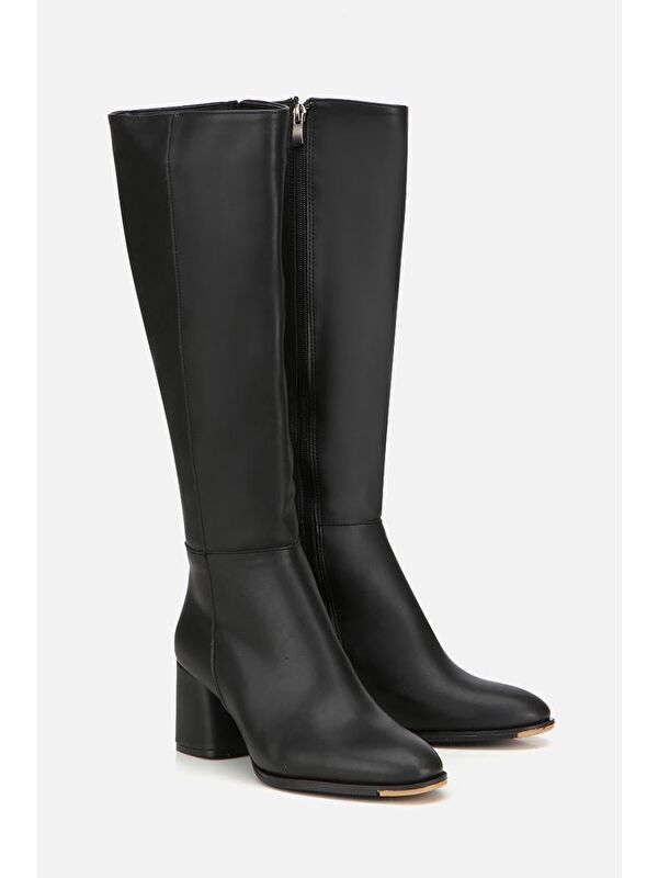 Yaya By Hotiç Kahverengi Yaya By Hotiç Yaya By Kadın Dikiş Detaylı Topuklu Çizme