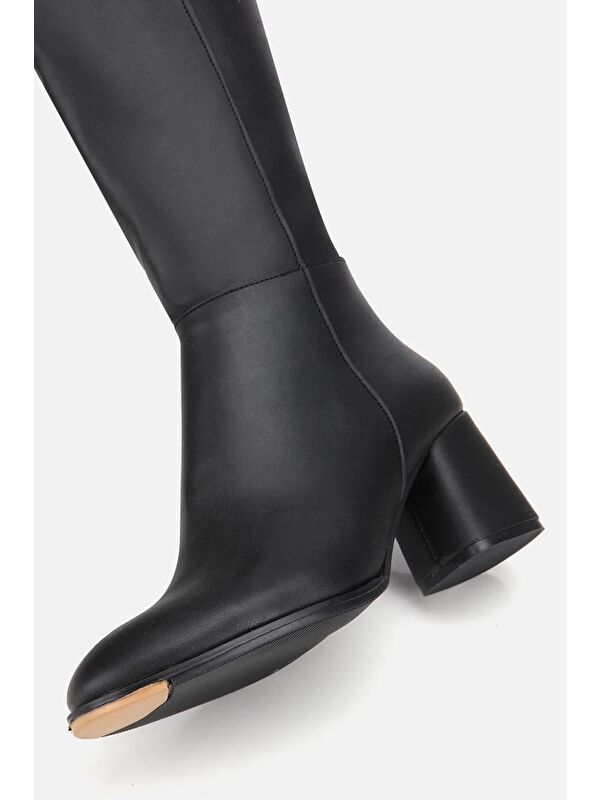 Yaya By Hotiç Kahverengi Yaya By Hotiç Yaya By Kadın Dikiş Detaylı Topuklu Çizme