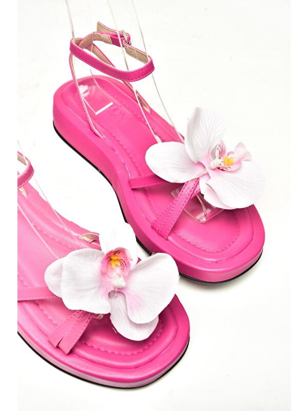 U3429627 Fuşya Kadın Sandalet - Görsel 7