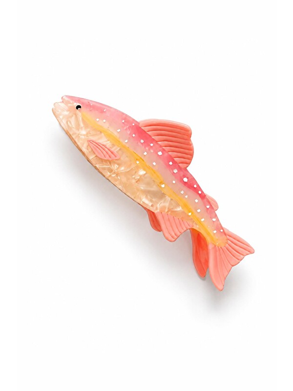 New Obsessions Pembe Sardunya Balık Toka 13 cm