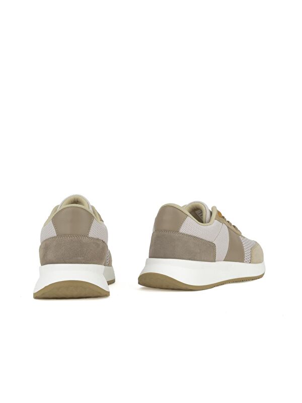 Erkek Hakiki Deri Sneaker 14150Z0001 Bej - Görsel 4